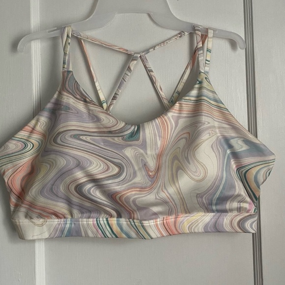 NWT -Light Support Strappy V-Neck Sports
Bra, Brown, Size: 2X - Picture 2 of 6